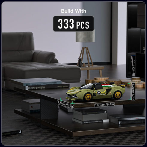 Mould King Speed Champion Sina Super Car Building Sets with Display Case,27003 Model Car Kits Sports Car Building Blocks, Cool Simulation Cockpit ...