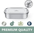 G.a HOMEFAVOR Stainless Steel Bento Lunch Box - 1200 ml/40 oz Large Metal Leak Proof Lightweight Bento Container for Sandwich, Snack, Salad, Dishw...