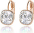 Austrian Crystal Square Cushion Drop Leverback Earrings for Women 14K Rose Gold Plated Hypoallergenic Jewelry...