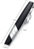 HONEY BEAR Mens Tie Clip Bar Normal Size for Business Wedding Gift 5.4cm Black...