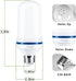 LED Flame Effect Light Bulb, 4 Modes E26 Base Fire Light Bulbs with Gravity Sensor (Blue - 2 Pack)...