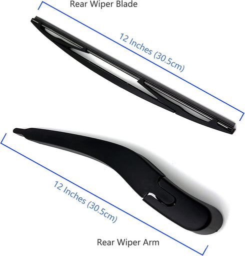 Replacement for Buick Enclave 2008-2013 Windshield Wiper Arm & Blade, Rear Window Wiper Arm Blades Set, Factory OE Replacement for 15280813, 25820...