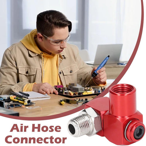 2pcs 1/4inch Air Hose Connector, 360 Degree Swivel Air Hose Connector, Industrial Swivel Air Fittings Swivel Air Hose Connector, Industrial Air Fi...