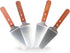 4 Pcs Stainless Steel Pizza Servers with Wooden Handle, Triangular Spade Pie Pastry Spatula for Cake, Dessert, Tart, Pie and Pizza...