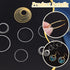 PH PandaHall 240 pcs 8 Sizes 10/12/14/16/18/20/22/25mm Round Open Back Bezel Charms Pendants Hollow Frame Pendant for Resin Earring Bracelet Penda...