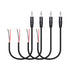 RIIEYOCA 4 Pack 3.5mm Male Plug to Bare Wire Stereo Audio Cable,1/8" TRS 3 Pole Mono Male Plug to Open End Audio Cable,for and Audio Equipment Ins...