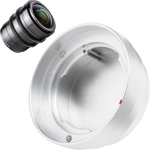 All Metal Camera Rear Lens Dust Cover Protector for DKL Mount Lens Alloy Silver Strong and Rear Lens Prevent Dust, Abrasion...