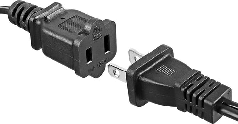 VSEER 2 Prong Extension Cord US AC 2-Prong Male and Female Power Cable SPT2 16AWG 13A/125V, USA Outlet Saver Power Extension Cord Cable for NEMA 5...