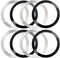 8 Pcs Universal Metal Rings Sticker Compatible for Magsafe Magnetic Wireless Charger iPhone 15 14 13 12 Pro Mini Max Samsung Galaxy, Ultra-Thin Ca...