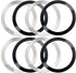 8 Pack Universal Metal Rings Sticker Compatible with Magsafe Magnetic Wireless Charger 15 14 13 12 Pro Mini Max Galaxy,Ultra-Thin Car Charger Conv...