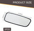 2 PCS Car Rearview Mirror, Waterproof HD Glass Adjustable Vehicle Reversing Auxiliary Mirror with Curved Mount, Universal Rectangular Blind Spot M...