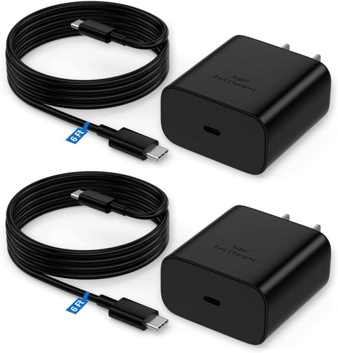45W Samsung Super Fast Charger Type C 2 Pack for Samsung Galaxy S23 Ultra Charger S22 Ultra Charger S23/S23+/S22/S22+/S21/S20,Z Fold 4/Z Flip 4,No...