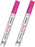 Pink Paint Pens Permanent Markers - 2 Pack Paint Markers for Metal, Rubber,Wood, Rocks, Canvas, Plastic, Dark Surface, Craft Art Supplies, Medium ...