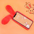 Omorro for iPhone 11 Case Plush Rabbit Case for Women Girls Soft Warm Fluffy Furry Bunny Ear Fur Phone Case Protective Cover with Bling Crystal Rh...