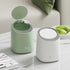Mini Desktop Trash Can with 90 Trash Bags, Press-Type Countertop Wastebasket with Lid, Small Plastic Garbage Can for Bathroom Bedroom Living Room ...