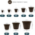 The HC Companies 6 Inch Round Prima Planter - Small Plastic Plant Pot with Rolled Rim for Indoor Outdoor Plants Flowers Herbs, Chocolate...