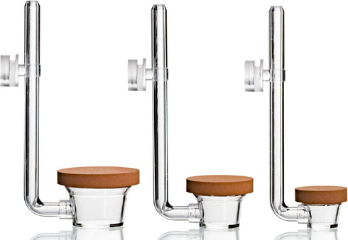 TWINSTAR CO2 Diffuser | Freshwater Aquariums up to 120 gallons | Ultra Clear Acrylic - Made in South Korea | Extremely Fine Pearls | More Porous M...