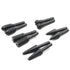 JIUWU 10pcs Black 6.35mm Shank Twist Rotary Burr Drill Bits Wood Carving File Rasp Die Grinder DIY Woodworking Chisel Rotating Embossed Grinding H...