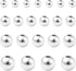 Stiesy 200 Pcs Brass Spacer Beads 3mm 4mm 5mm 6mm Round Loose Beads for Jewelry Making Supplies...