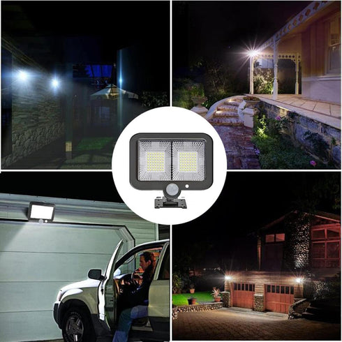 Solar Flood Lights with 98 LEDs,Motion Detector,16.5ft Cable,IP65 Waterproof LED Lights for Front Door, Backyard, Garage,Patio, Gargen...