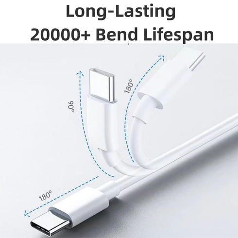 15 ft USB C Cable, C to C Cable Fast Charging (2 Pack),60W(20V,3A) Compatible with iPhone 15/15 Pro/15 Plus/15 Pro Max, iPad Mini 6/ Pro 2021, Mac...