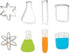 Fox Run Science Cookie Cutter Set, Chemistry Lab Cookie Cutters, Set of 4...