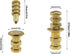 10PCS 8MM/0.31Inch Worktop Blade Locator Worktop Bolt Sleeve Connector Furniture Connector Hidden Concealed Brass Sleeve Suitable for Docking Wood...
