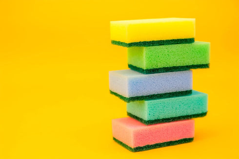 DecorRack 80 Cleaning Sponges, Heavy Duty Dish Sponges, Household Cleaning, Bathroom, Car Wash - Multicolor (Pack of 80)...