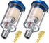 beduan Water Oil Separator Filter, 1/4" NPT Male and Female Thread Spray Gun Filters Air Line Compressor Fitting ?Pack of 2?...