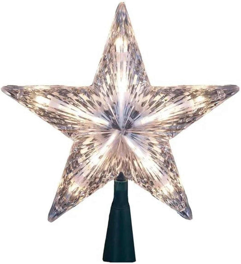 Kurt Adler Star Treetop 10-Light Set, 7-Inch, Clear...