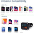 BANVIE USB C Car Charger with LED Voltage Display, 30W 2-Port Fast Charging Adapter with PD3.0&QC3.0 Compatible with iPhone 12 Pro Max/11 Pro Max/...