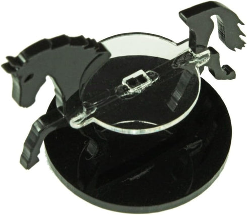 LITKO Horse Character Mount | Role Playing Games | Compatible with DND Pathfinder | (40mm Circular Base, Black)...