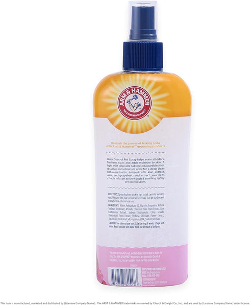 Arm&Hammer For Pets Super Deodorizing Spray for Dogs, Best Odor Eliminating Spray for All Dogs&Puppies|Arm & Hammer Baking Soda Formula with Kiwi ...