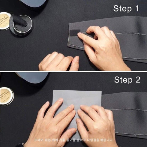 Wetsuit Repair Tape Iron-On Seam Sealing Waterproof Patch for Neoprene (Black, 5M)...