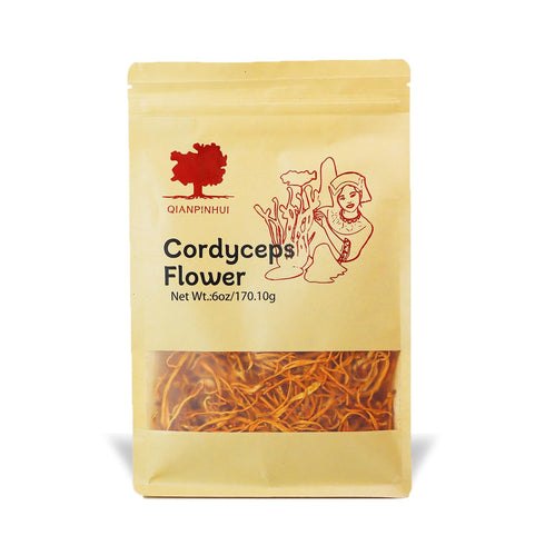 QIANPINHUI Cordyceps Flower, Cordyceps Dried Flowers Helps Reduce Fatigue,Increase Energy and Reduce Inflamation for Soup/Cooking/Cooling/Tea Maki...