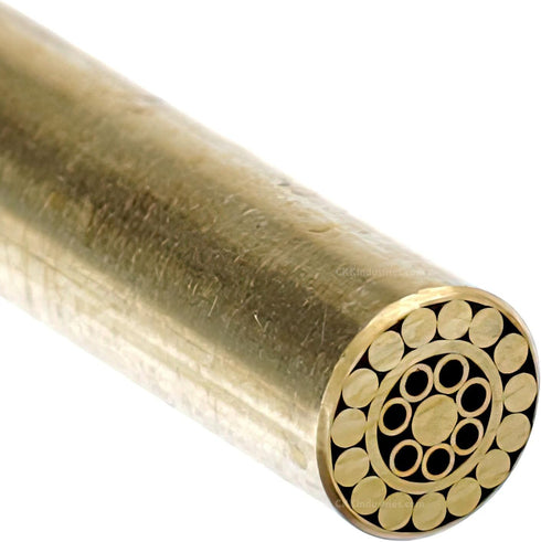 Mosaic Pin - (0.312 (5/16) Inch Diameter) - (919BBBBB) - (Brass Outer Material)(Brass Inner Material) - Decorative Knife Handle Pins and Rods for ...