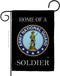 Breeze Decor Home of National Guard Soldier Flag Armed Forces ANG United State American Military Veteran Retire Official House Decoration Banner S...