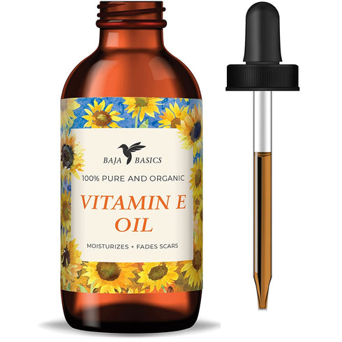 Pure Vitamin E Oil, Moisturizer for Skin, Face, Body, Nails and Hair, Multi-Purpose Skincare Product For Men and Women 4 oz...