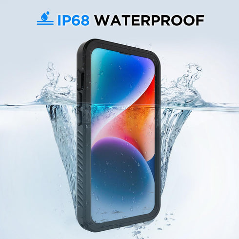 for iPhone 14 Case, iPhone 14 Waterproof Case with Built-in Screen Protector, Full Body Heavy Duty Phone Case Dustproof Shockproof Case Cover for ...