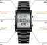 Mens Watches Digital Watch for Men Womens, Stainless Steel Rectangle Watches for Men, Men's Wristwatch Waterproof...