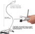 USB Desk Light with Clip, LED Eye-Caring Reading Lights with 3 Color Modes, 10 Brightness Dimmable and Long Flexible Gooseneck Portable Lamp for D...