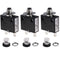 20 Amps Thermal Circuit Breaker, Thermal Overload Protector Push Button Manual Reset Circuit Breaker 32V DC 125/250V AC 20A 3Pcs...