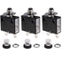 20 Amps Thermal Circuit Breaker, Thermal Overload Protector Push Button Manual Reset Circuit Breaker 32V DC 125/250V AC 20A 3Pcs...