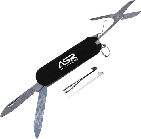 ASR Outdoor Mini EDC Small Pocket Knife Multi Tool - LOGO Black...