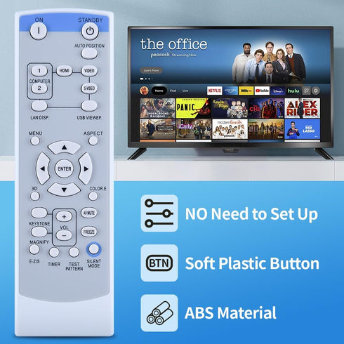 PZL New Remote Control Replacement for Mitsubishi Projector XD600U XD600U-G FD630U XD280U-G......
