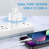 USB C Wall Charger 43W PD 3.0 Dual Port USB Safety Certified Compatible with Samsung Galaxy S20/S10 S10e S10+ S9 S8, Note 10 9 8 etc......