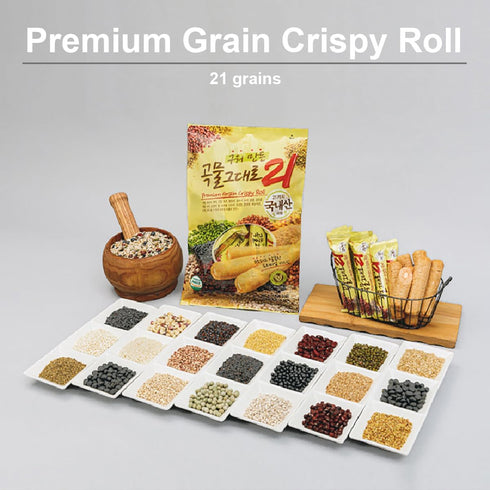 Korean Premium Multi Whole Grain Baked Crispy Rolls 180g...