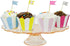AllyDrew Standard Size Striped Cupcake Wrappers (Set of 20), Yellow...