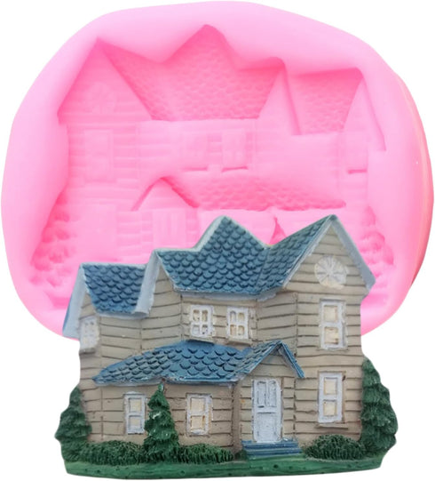 House Fondant Silicone Molds For Cake Decorating Cupcake Topper Candy Chocolate Polymer Clay Gum Paste...