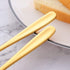Stainless Steel Cheese Dessert Knives, Set of 6, Breakfast Butter Knife, Slicer Sandwich Spreader(Gold)...